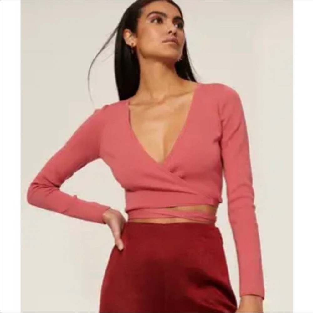 PETER SAM Wrap Tie Sweater